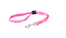 Groom Professional Amoz Pro 40cm - guinzaglio per toelettatura in nylon con impronta di zampa bianca, rosa, largo 1,5 cm