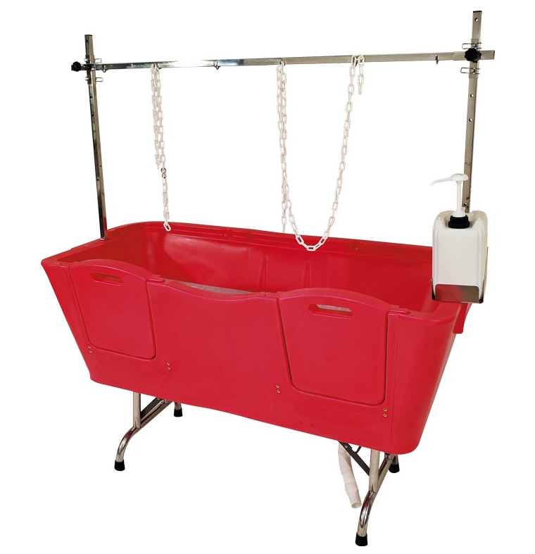Vasca da bagno in polietilene - Piedini in acciaio inox
