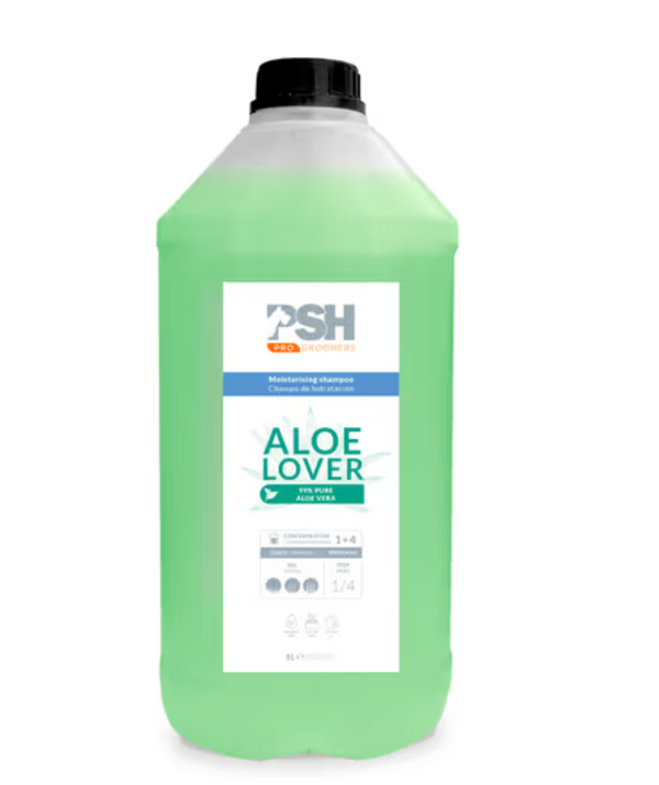 Shampoo PSH Pro Aloe Lover - intensamente idratante per capelli lunghi o spessi, con aloe, concentrato 1:4 - 5L