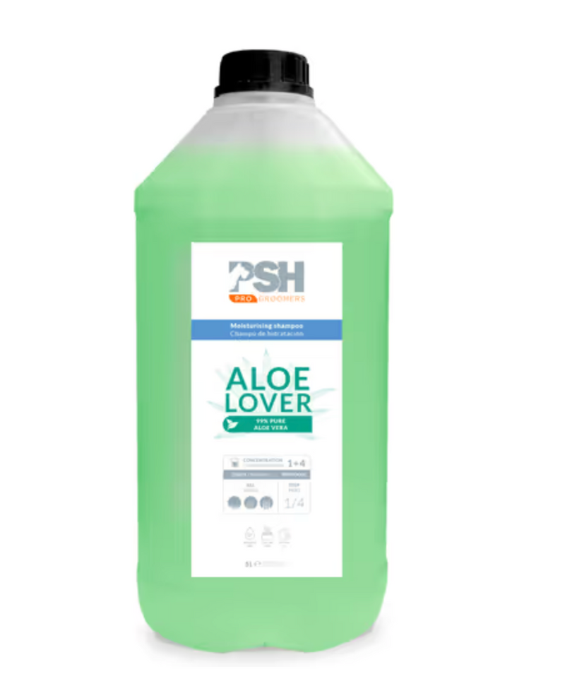 Shampoo PSH Pro Aloe Lover - intensamente idratante per capelli lunghi o spessi, con aloe, concentrato 1:4 - 5L