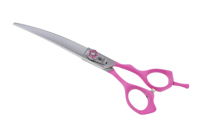 Forbice Curva Jargem Asian Style Pink