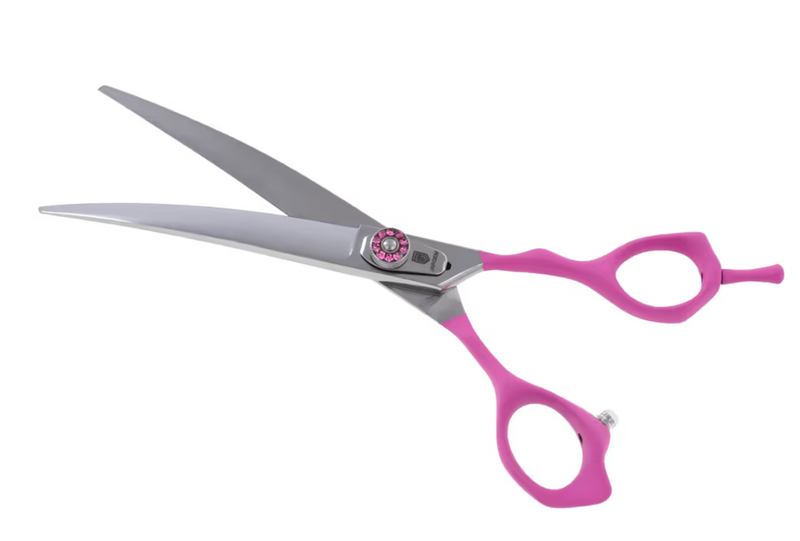 Forbice Curva Jargem Asian Style Pink