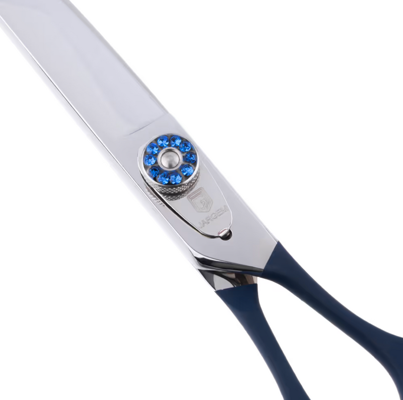 Forbice Curva Jargem Blu Navy con vite decorativa