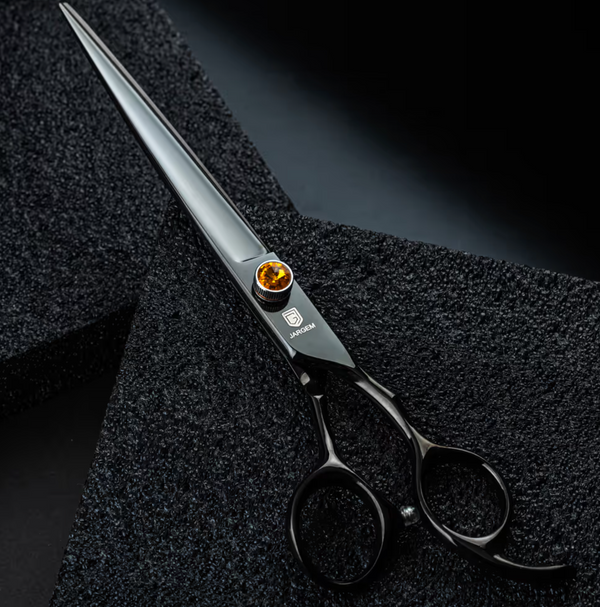 Forbice Dritta Jargem Nera con vite cristallo 7.5''