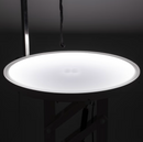 Tavolo con piano illuminato e girevole, 60 cm, sollevamento pneumatico