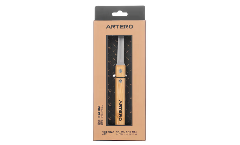 Artero Nature Nail Lime - lima per unghie a doppia faccia per cani, gatti e conigli, con manico in bambù