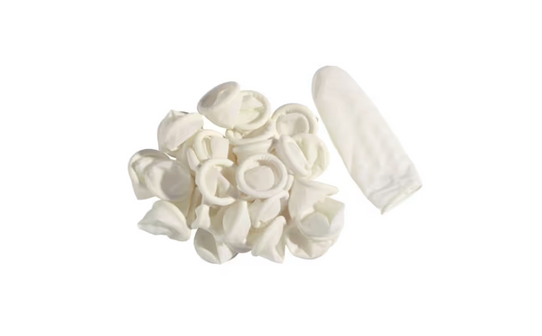 Chadog Finger Condoms Bianchi 100 pezzi - Ditali rifiniti in lattice