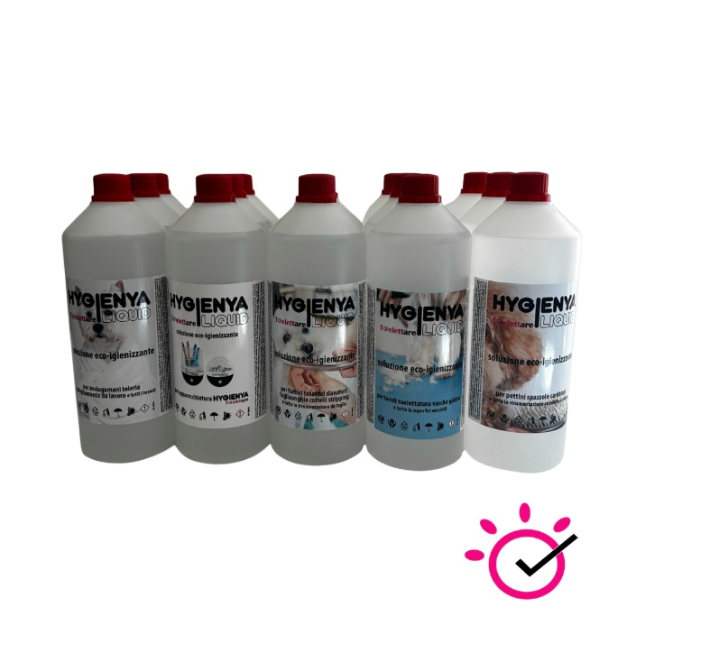 Hygienya Liquid - eco-igienizzante Toelettare per strumentazione sensibile al calore