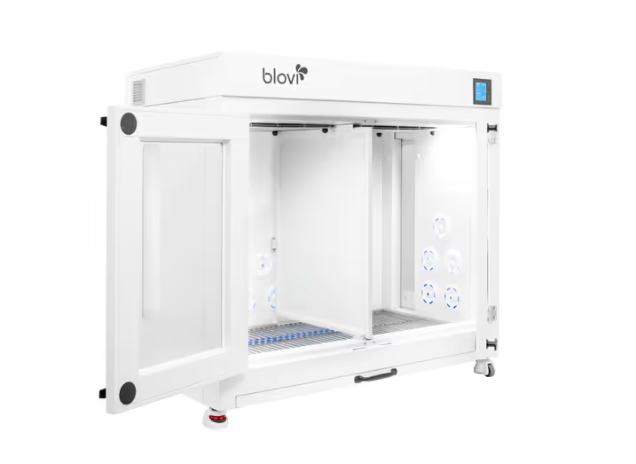 Grande box per asciugatura e toelettatura di cani e gatti, diviso - 3500W