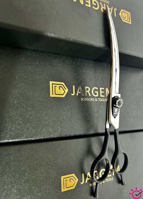 Forbice Jargem curva con vite nera