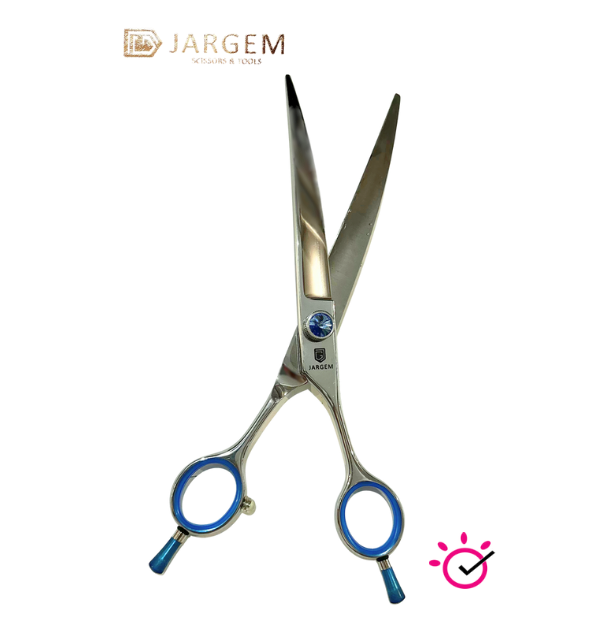 Forbice Jargem curva con vite blu