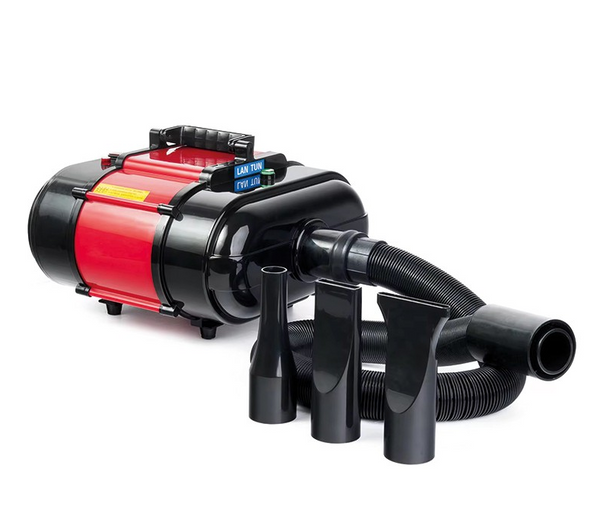 PetAir Pro – Soffiatore doppio motore 2400W, 4 velocità e ozonizzatore