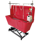 Vasca da bagno in polietilene - Sollevamento elettrico del telaio con anti-schizzo