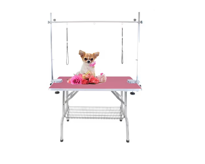 Tavolo da toelettatura 110 cm x 60 cm, altezza 65 cm