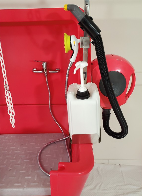 Vasca da bagno in polietilene - Piedini in acciaio inox con anti-schizzo