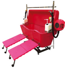 Vasca da bagno in polietilene - Sollevamento elettrico del telaio con anti-schizzo