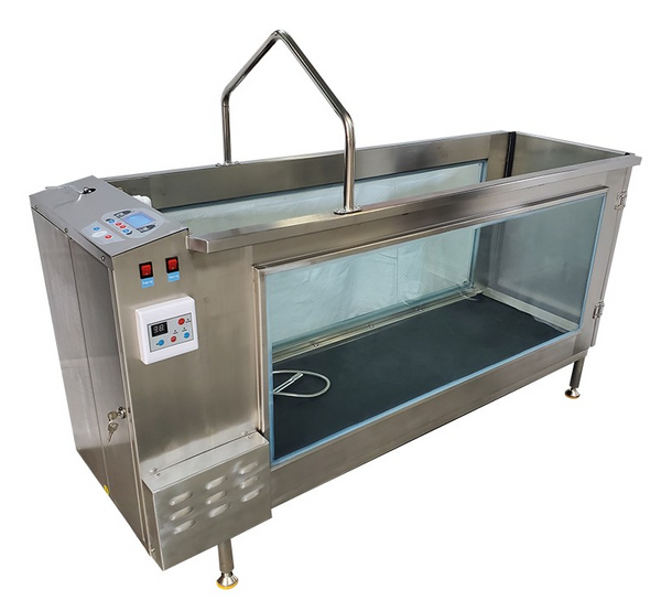 Vasca da bagno didattica - riabilitativa con tapis roulant