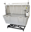 Vasca da bagno in polietilene - Sollevamento elettrico del telaio con anti-schizzo