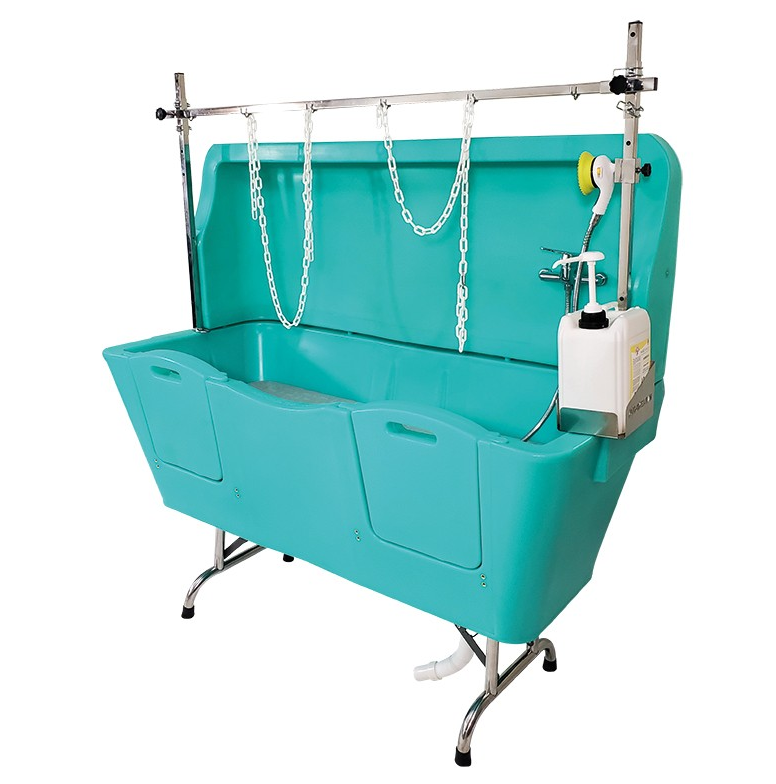 Vasca da bagno in polietilene - Piedini in acciaio inox con anti-schizzo