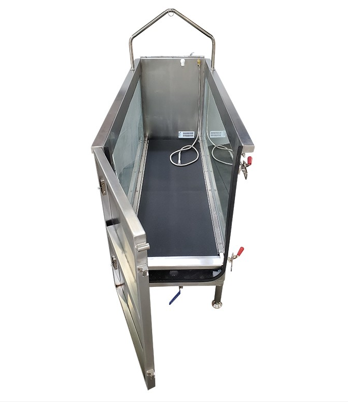 Vasca da bagno didattica - riabilitativa con tapis roulant