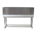 Pantelleria - Vasca fissa in acciaio inox 130x60cm